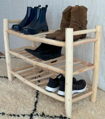 Étagère en bois pour chaussures