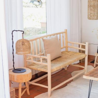 Fauteuil en Bois et Corde ROSE