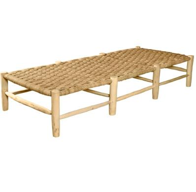 Grande Banquette en Bois et Corde