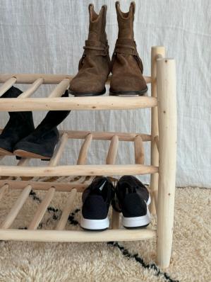 Étagère en bois pour chaussures